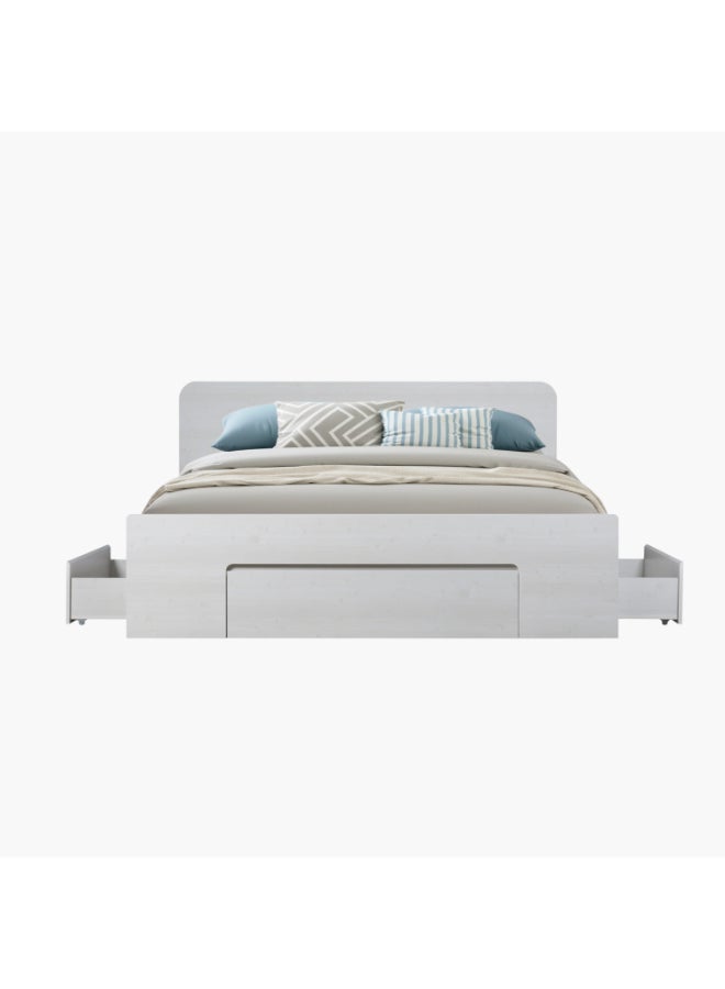Home Box سرير موفو سيرفو كينغ مع 3 أدراج - 180x200 سم - Image 2